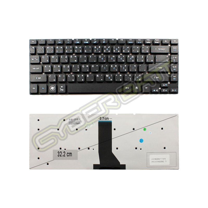 Keyboard Acer Aspire 4755 Black TH คีบอร์ดโน๊ตบุ๊ค