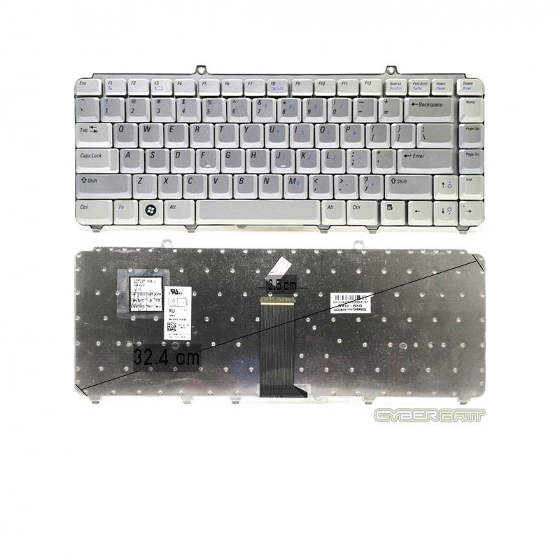 Keyboard Dell XPS M1330/Vostro 1400 1500 Silver US 