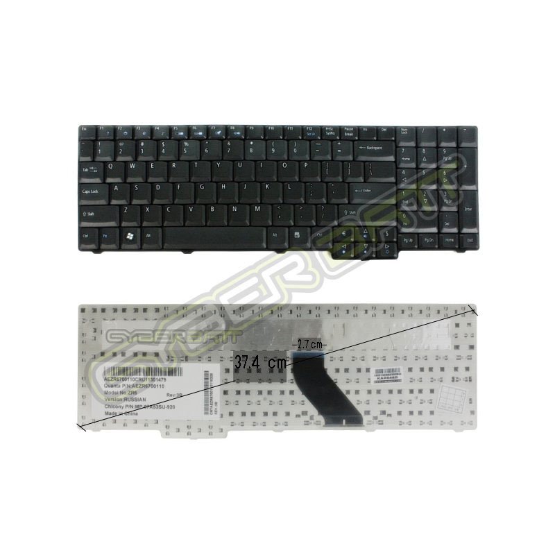 Keyboard Acer Aspire 5233 Black US คีบอร์ดโน๊ตบุ๊ค