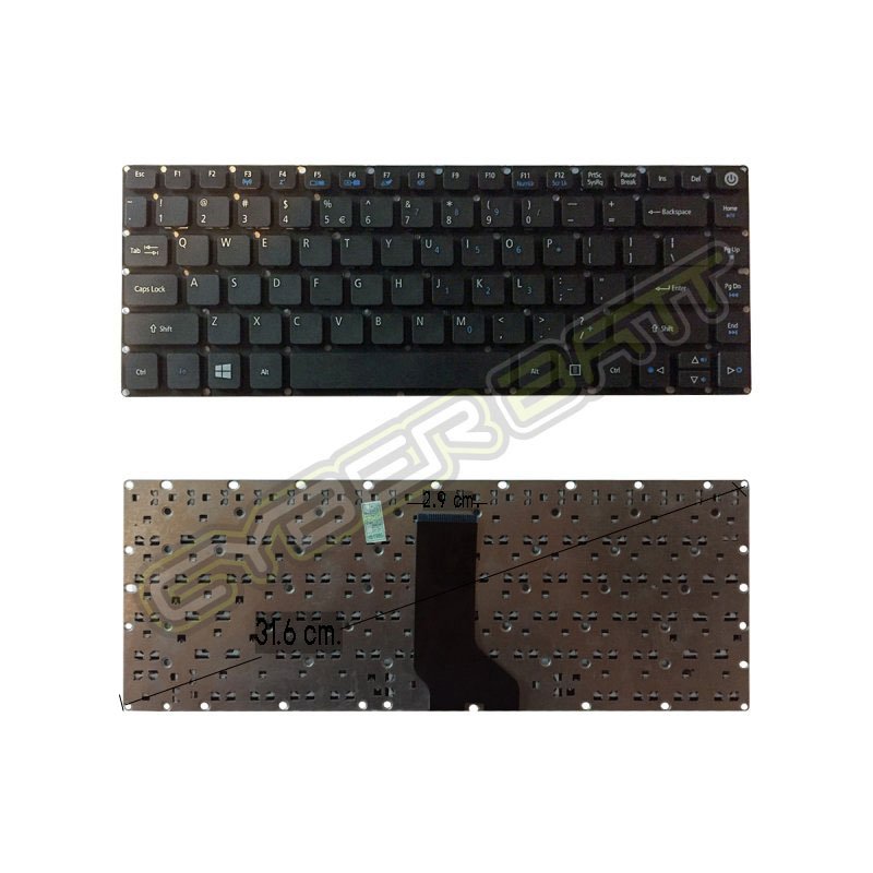 Keyboard Acer Aspire E5-432G Black US คีบอร์ดโน๊ตบุ๊ค