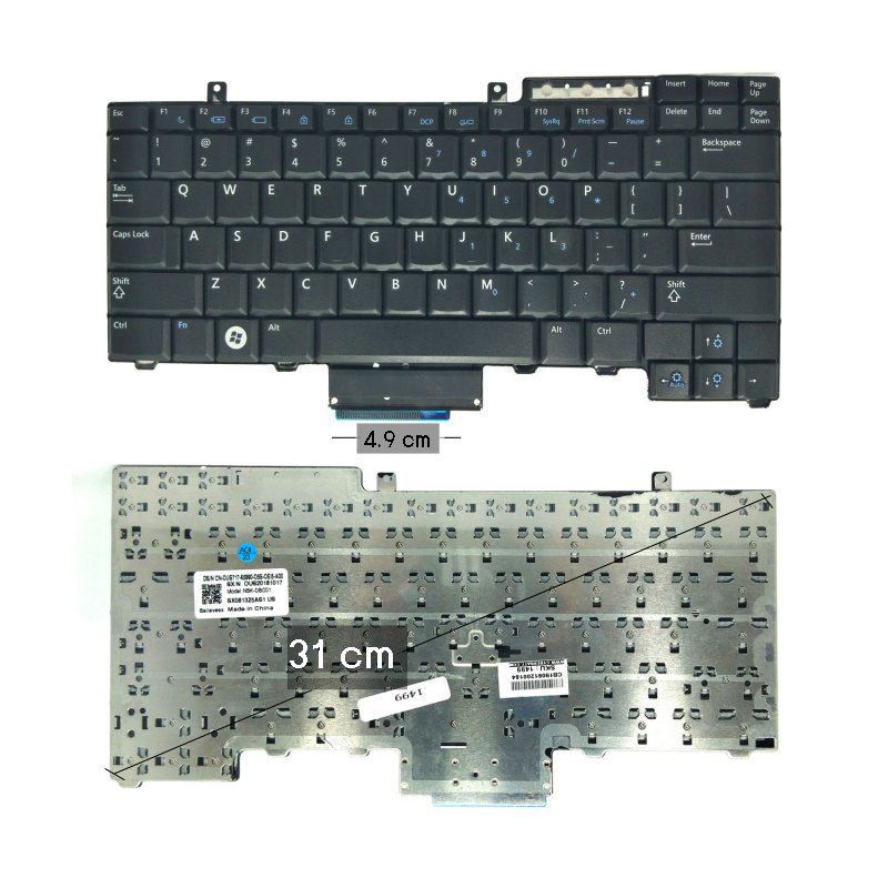 Keyboard Dell Latitude E5400 US Black