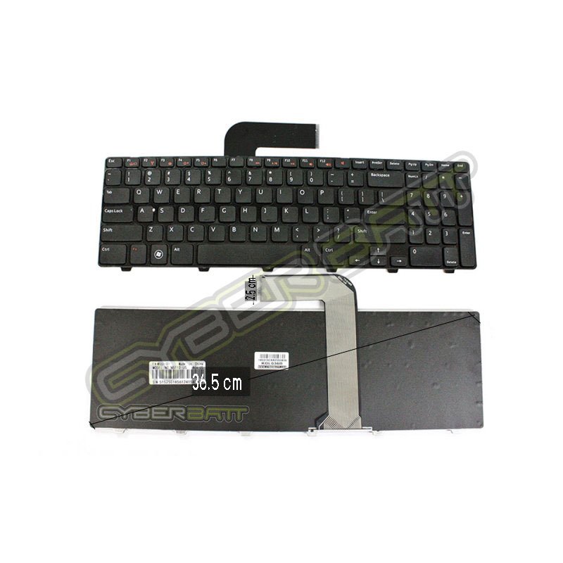 Keyboard Dell Inspiron 15R N5110 Black US 